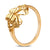 Electroplate Gold Color Butterfly Ring for Women