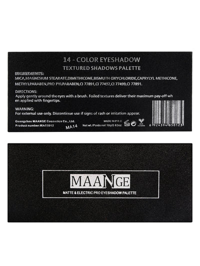 Professional Matte Electric Pro Eyeshadow Palette