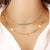Women Long Tassel Star Choker Double Layer