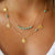 Women Long Tassel Star Choker Double Layer