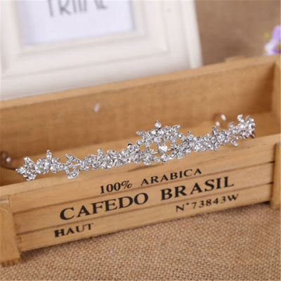 Gorgeous Silver Crystal Bridal Tiara Crown Bride
