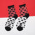 Womens Silk Lace Transparent Socks Black