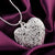 Elegant charm retro exquisite hollow heart pendant