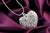 Elegant charm retro exquisite hollow heart pendant