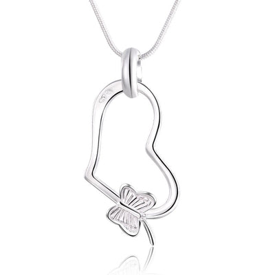 Elegant charm retro exquisite hollow heart pendant