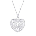 Elegant charm retro exquisite hollow heart pendant