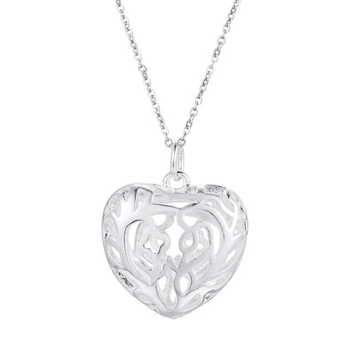 Elegant charm retro exquisite hollow heart pendant