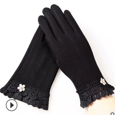 Warm Women Fashion Gloves Thick Touched