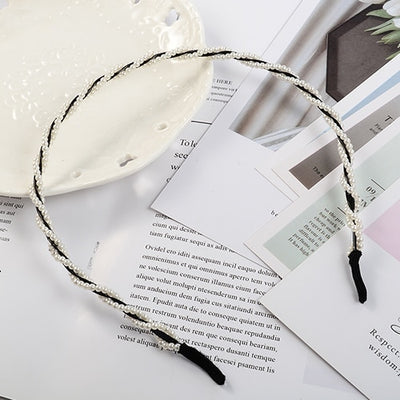 Fashion Luxury Big Pearl Headband Hair Band