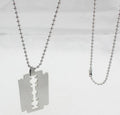 Stainless steel chains punk padlock necklaces