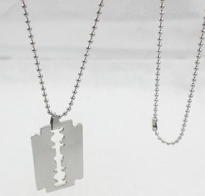 Stainless steel chains punk padlock necklaces
