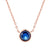 Cubic Rose Gold Color Pendant Necklace
