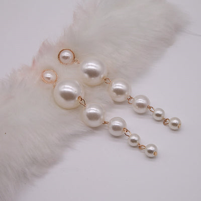 Trendy Elegant Created Big Simulated Pearl Long