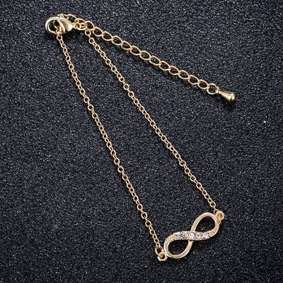 Fashion Infinity Bracelet for Women with Crystal