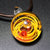 Galaxy Double Sided Pendant Necklace Glass