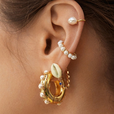 Pearls Ear Cuff For Women Girl Trendy