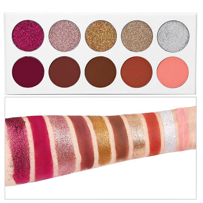 Rainbow Pressed Glitter Eyeshadow Matte