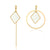 Korean Heart Statement Earrings for Women Fashion