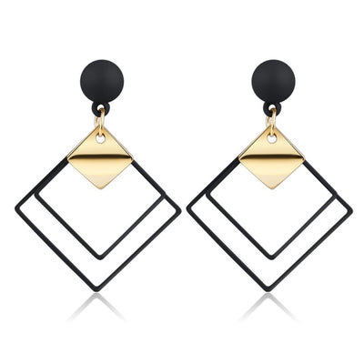 Korean Heart Statement Earrings for Women Fashion