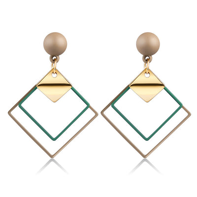 Korean Heart Statement Earrings for Women Fashion