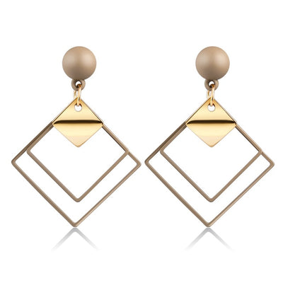 Korean Heart Statement Earrings for Women Fashion