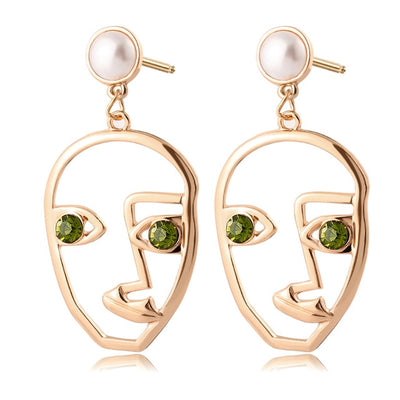 Korean Heart Statement Earrings for Women Fashion