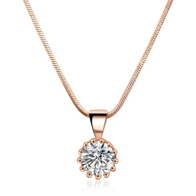 Double Fair Unique Crown Cubic Necklaces