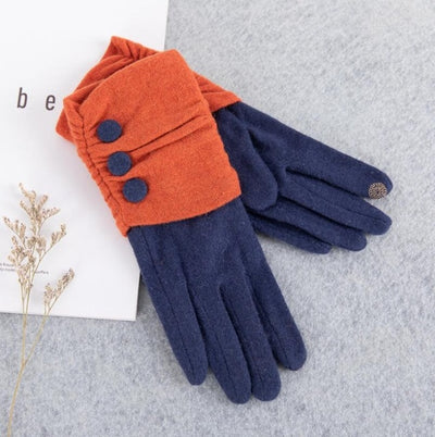 Outdoor Cashmere Gloves Warm Inverted Mitten