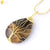 Necklace Pendant Wire Wrap Natural Stone Pink