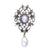 White Waterdrop Imitation Pearl Charming Brooch