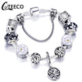 Fashion Silver Charms Bracelet Bangle For Women