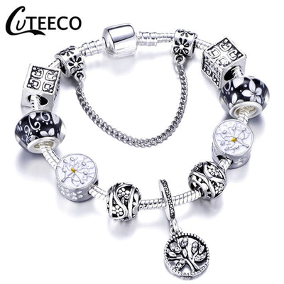 Fashion Silver Charms Bracelet Bangle For Women