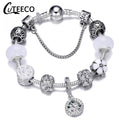Fashion Silver Charms Bracelet Bangle For Women