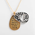 Fashion Bohemia Sunflower Double-layer Metal Pendant