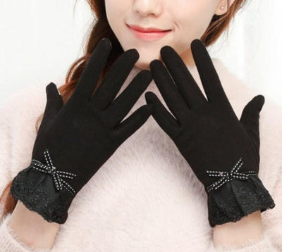 Outdoor Cashmere Gloves Warm Inverted Mitten