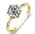 Classic Six Claw Gold Color Ring AAA Austria