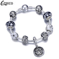 Fashion Silver Charms Bracelet Bangle For Women