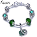 Fashion Silver Charms Bracelet Bangle For Women