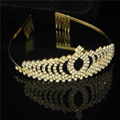 Gorgeous Silver Crystal Bridal Tiara Crown Bride