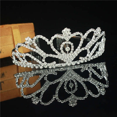 Gorgeous Silver Crystal Bridal Tiara Crown Bride