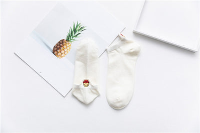 Women Socks Happy Fashion Ankle Funny Cotton