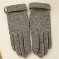 Knitted Wool Gloves Touch Screen Leopard Solid