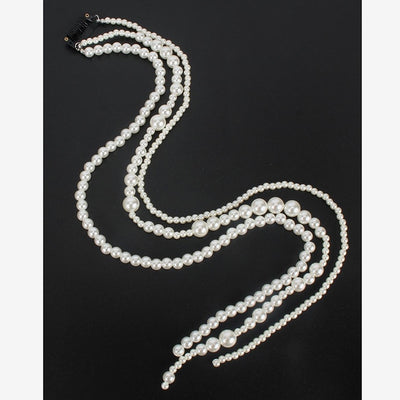 Pearl Long Tassel/Chain Bridal Wedding Hair