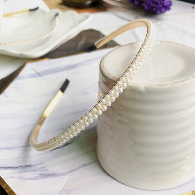 Fashion Luxury Big Pearl Headband Hair Band