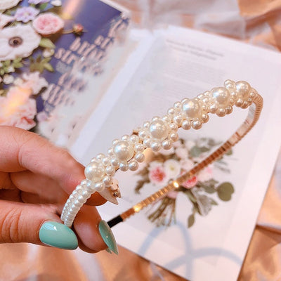 Fashion Luxury Big Pearl Headband Hair Band