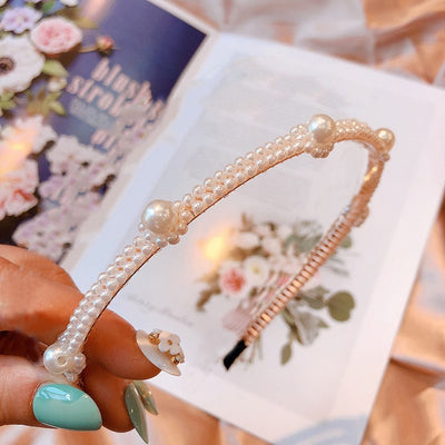 Fashion Luxury Big Pearl Headband Hair Band