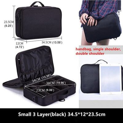 Makeup Bag Big Organizer Cosmetic Case Travel
