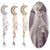 Fashion Elegant Women Lady Moon Rhinestone