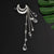 Fashion Elegant Women Lady Moon Rhinestone
