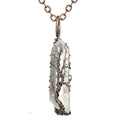 Ainbow Natural Stone Copper Wire Pendant Necklace